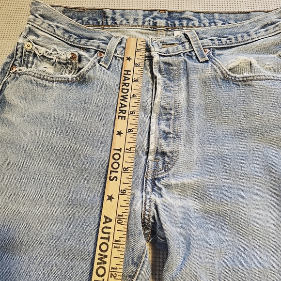 Levis | Worn In Vintage 501 Cotton Straight Leg Jeans Size 33 - Picture 12 of 13